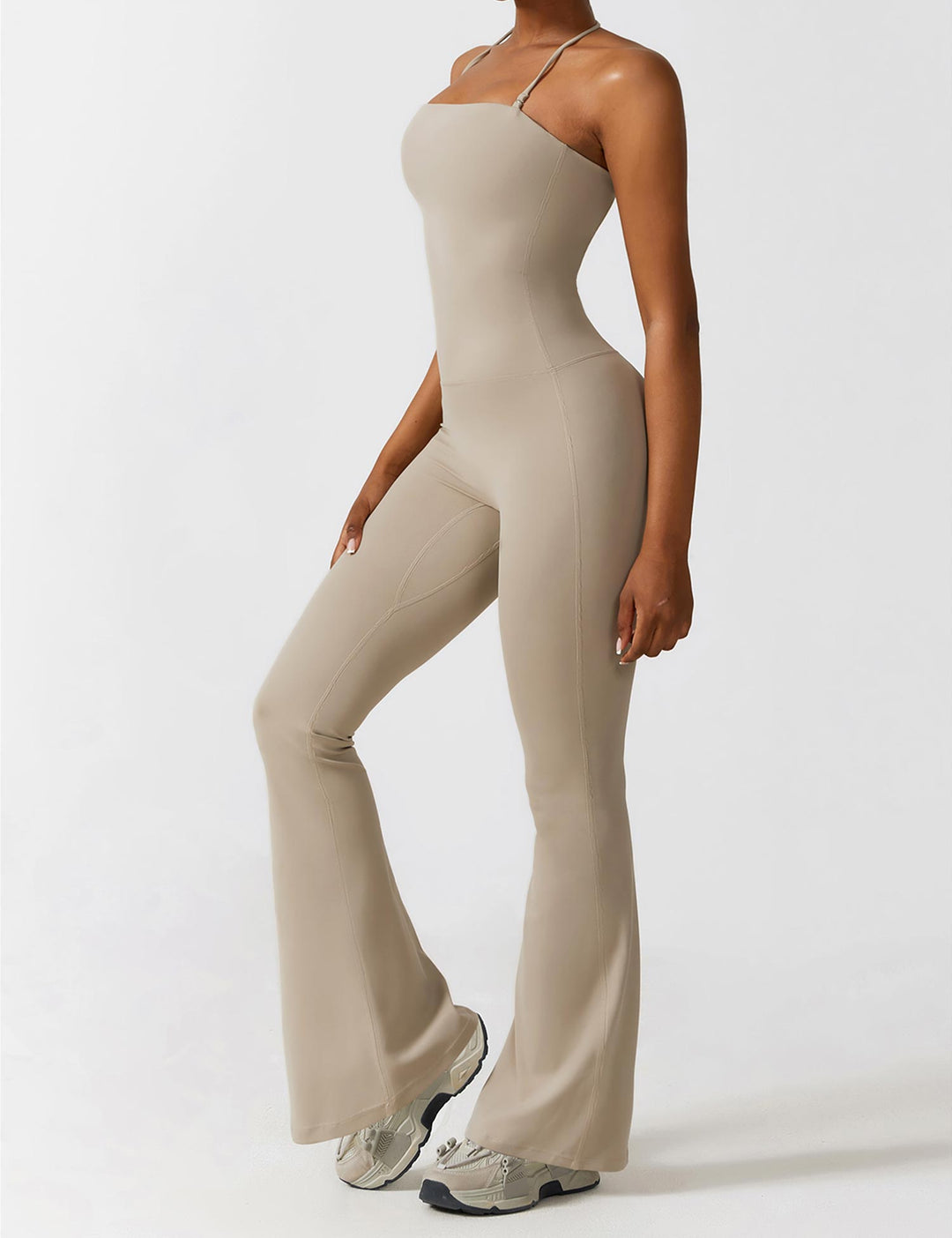 Liuzi™ | Halter Flared Jumpsuit
