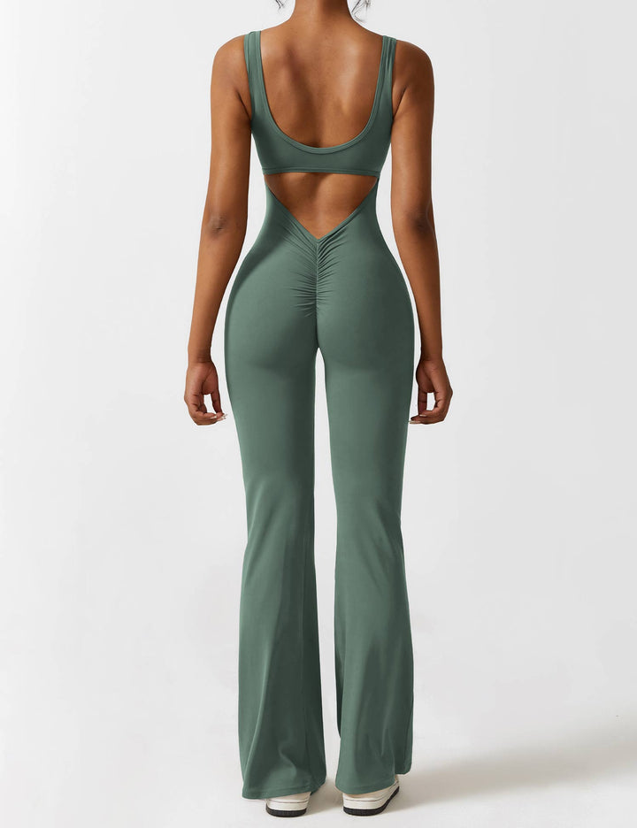 Alessia™ | V-Back Flared Jumpsuit