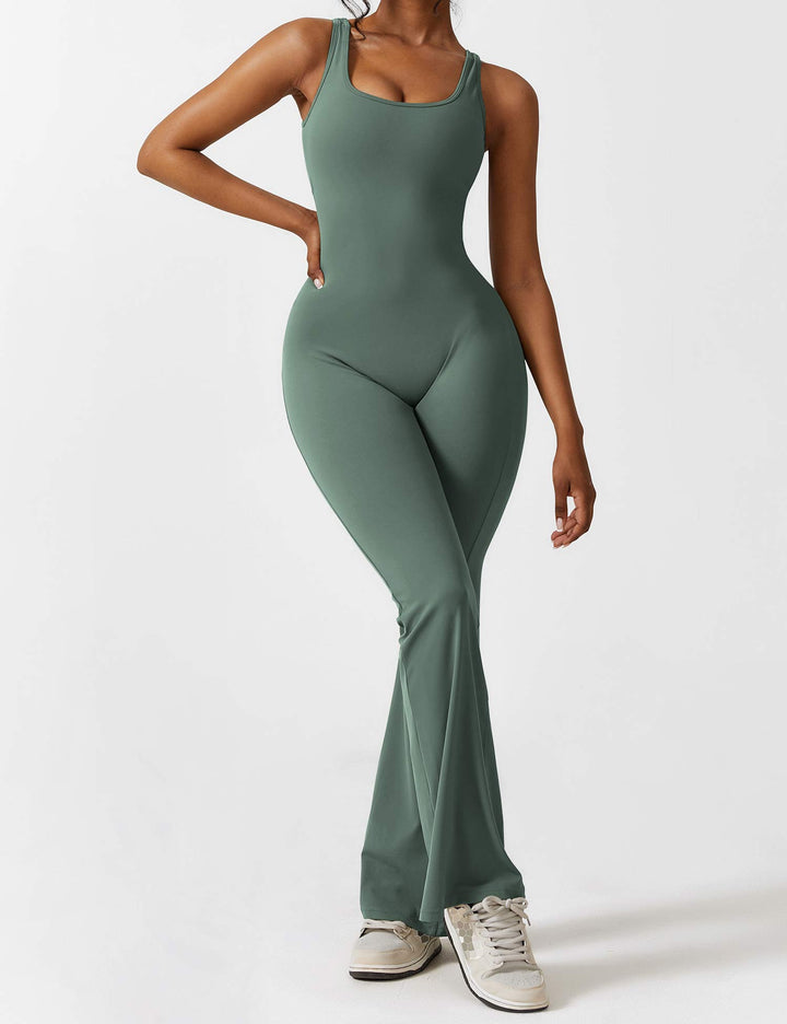 Alessia™ | V-Back Flared Jumpsuit
