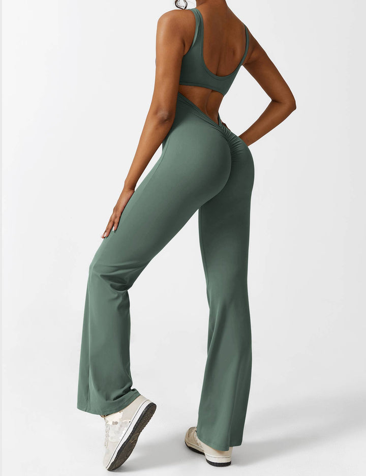Alessia™ | V-Back Flared Jumpsuit