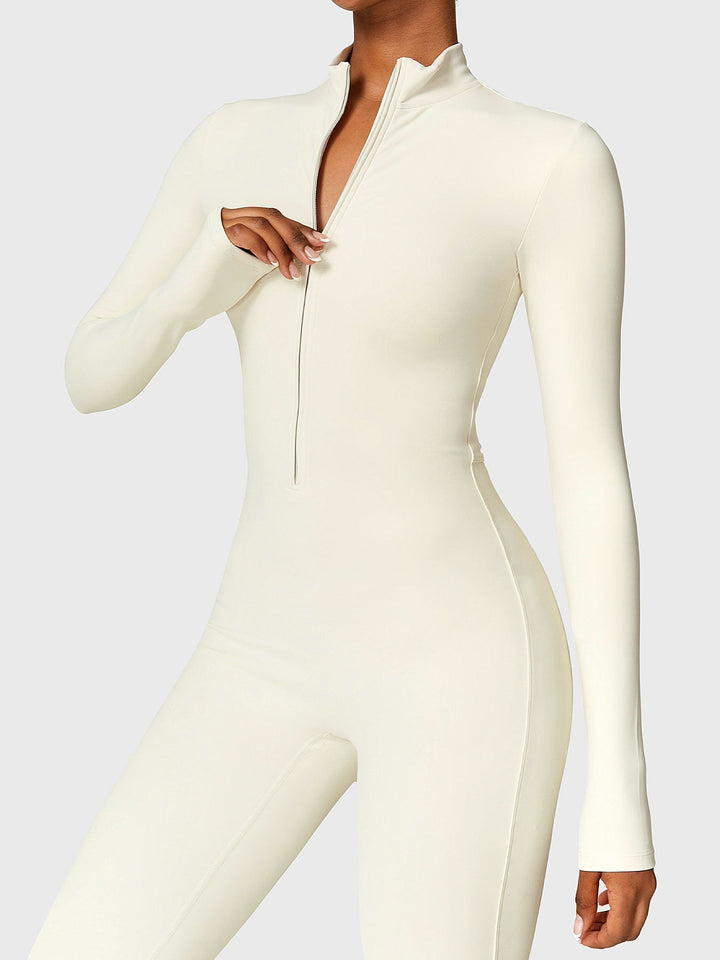 Belle™ | Fleece Long Sleeve Zipper Jumpsuit