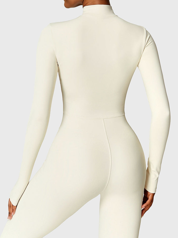 Belle™ | Fleece Long Sleeve Zipper Jumpsuit