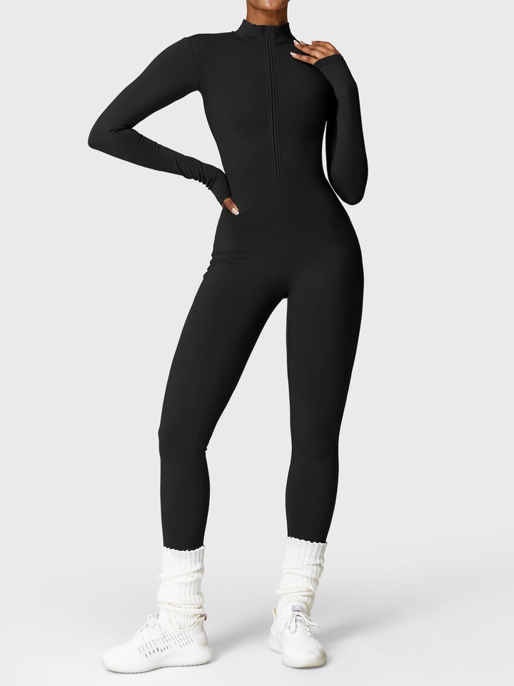 Belle™ | Fleece Long Sleeve Zipper Jumpsuit