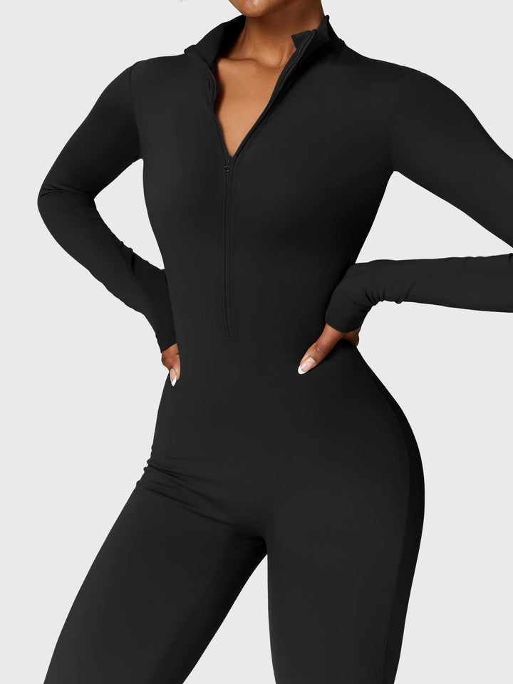 Belle™ | Fleece Long Sleeve Zipper Jumpsuit