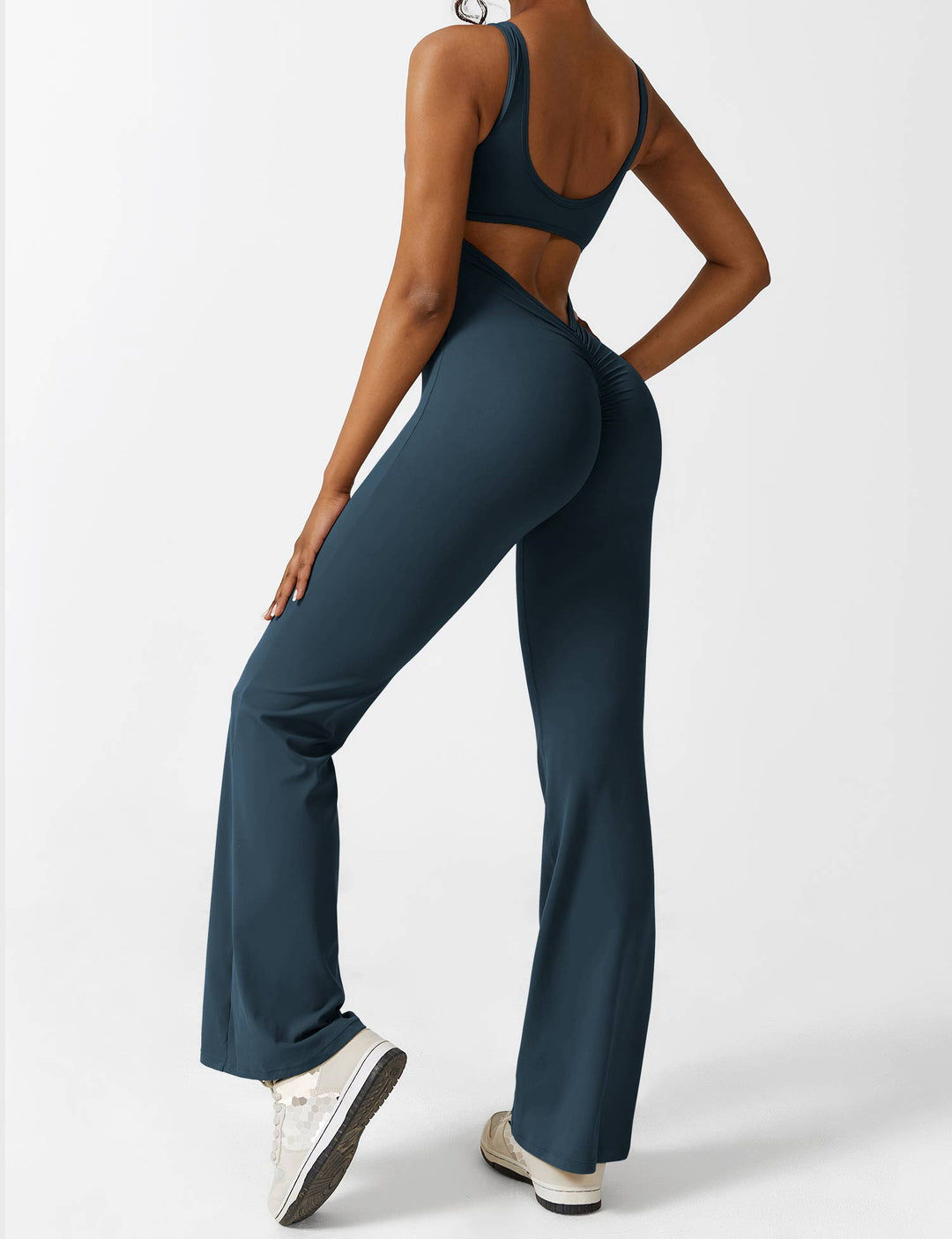 Alessia™ | V-Back Flared Jumpsuit