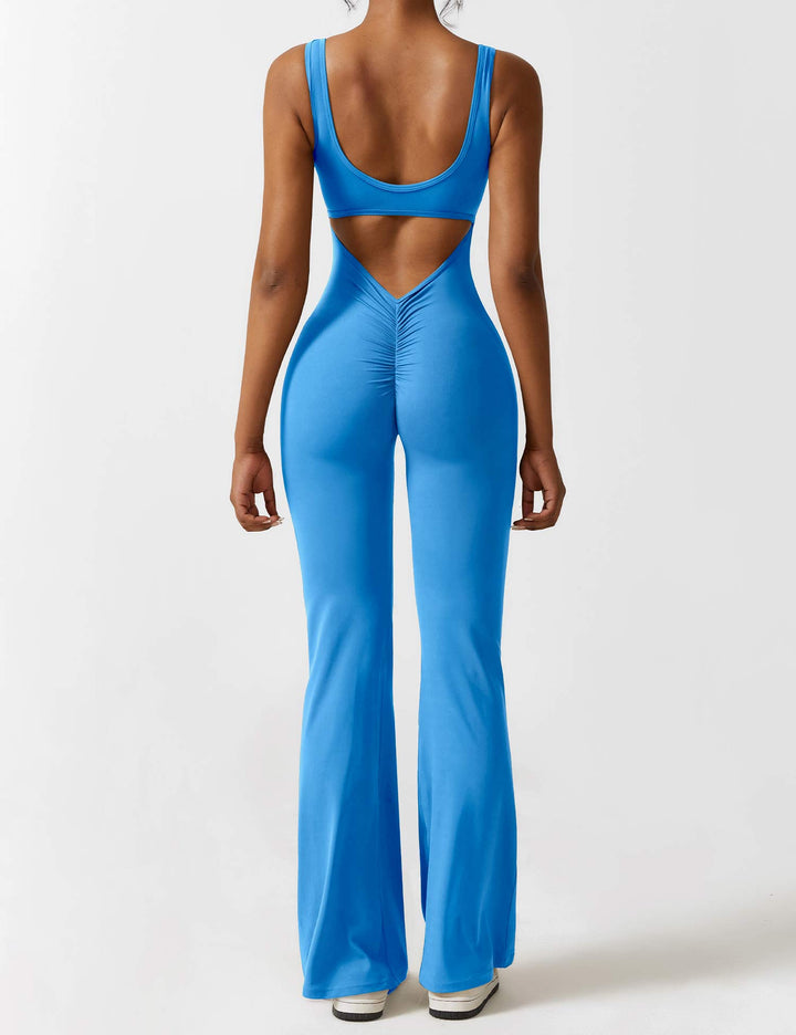 Alessia™ | V-Back Flared Jumpsuit