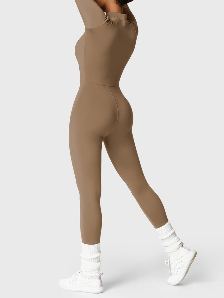 Belle™ | Fleece Long Sleeve Zipper Jumpsuit