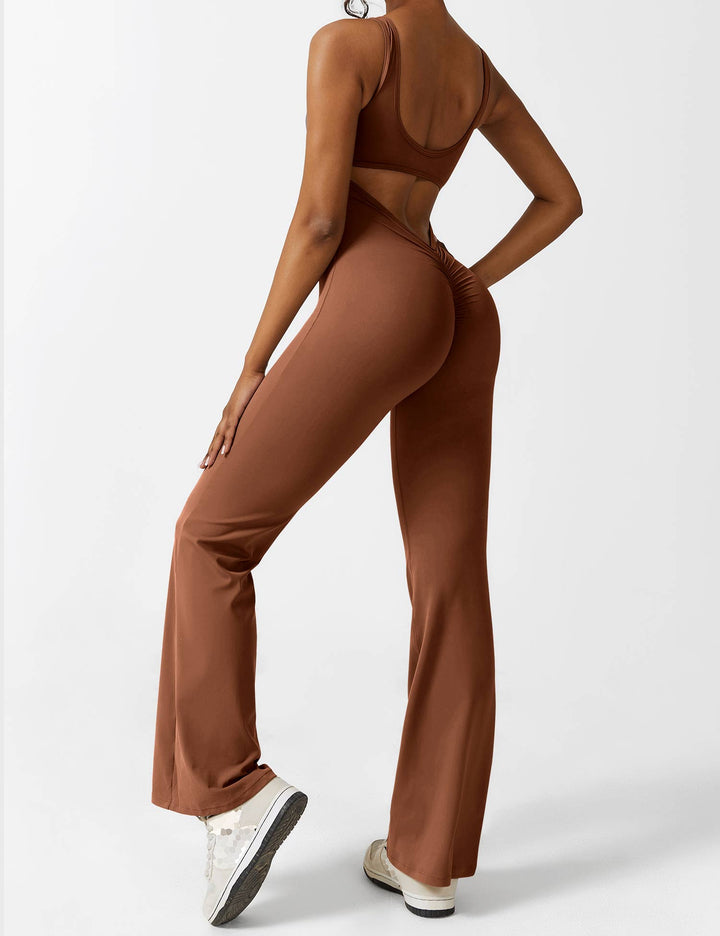 Alessia™ | V-Back Flared Jumpsuit