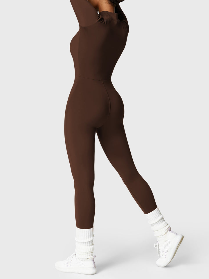 Belle™ | Fleece Long Sleeve Zipper Jumpsuit