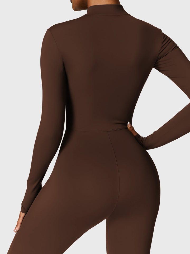 Belle™ | Fleece Long Sleeve Zipper Jumpsuit