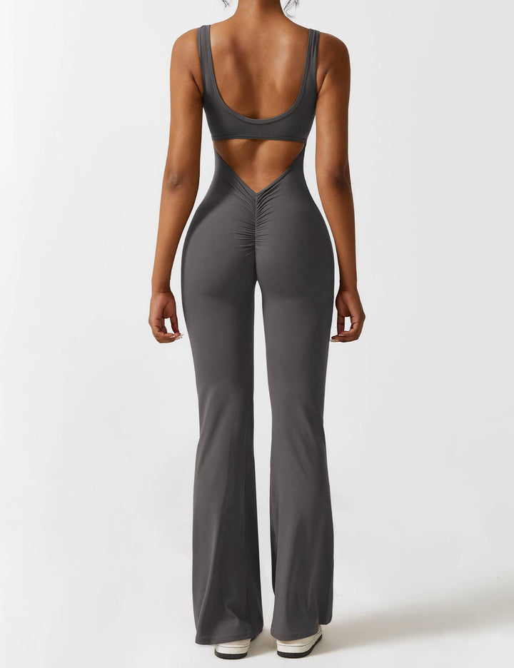 Alessia™ | V-Back Flared Jumpsuit