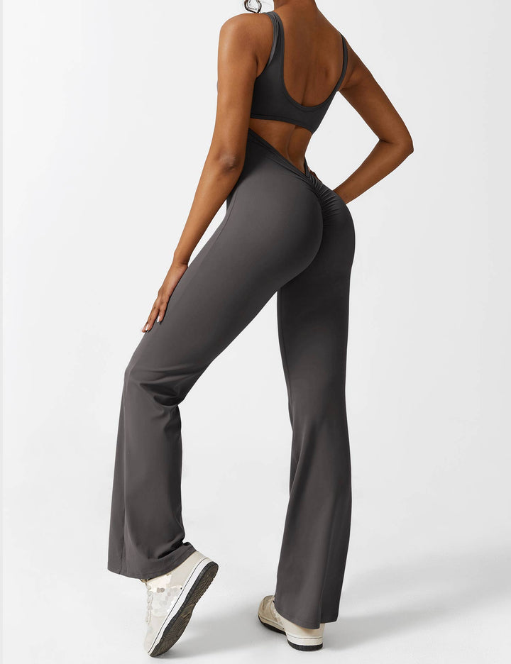 Alessia™ | V-Back Flared Jumpsuit