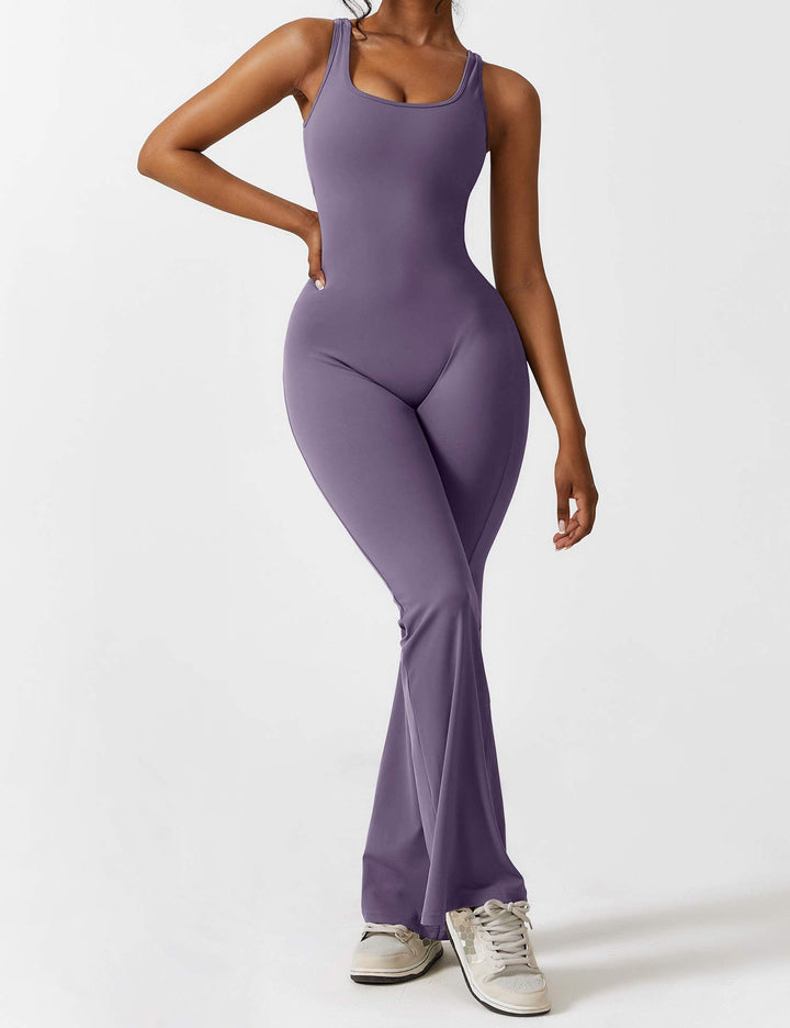 Alessia™ | V-Back Flared Jumpsuit