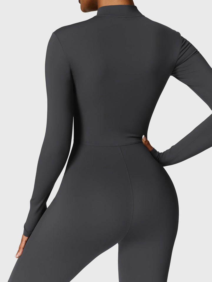 Belle™ | Fleece Long Sleeve Zipper Jumpsuit