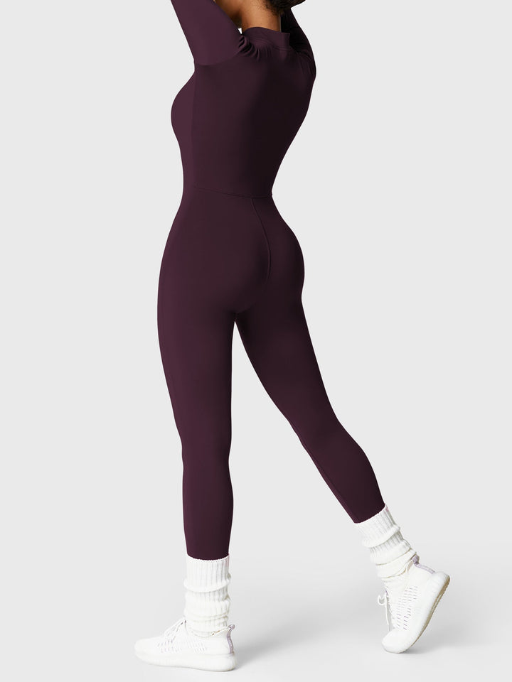 Belle™ | Fleece Long Sleeve Zipper Jumpsuit