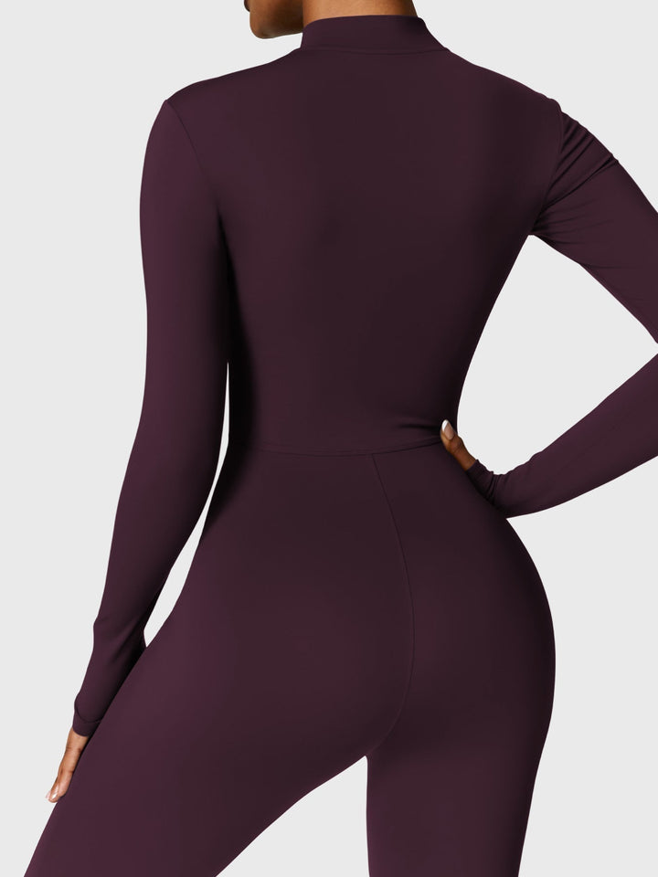 Belle™ | Fleece Long Sleeve Zipper Jumpsuit