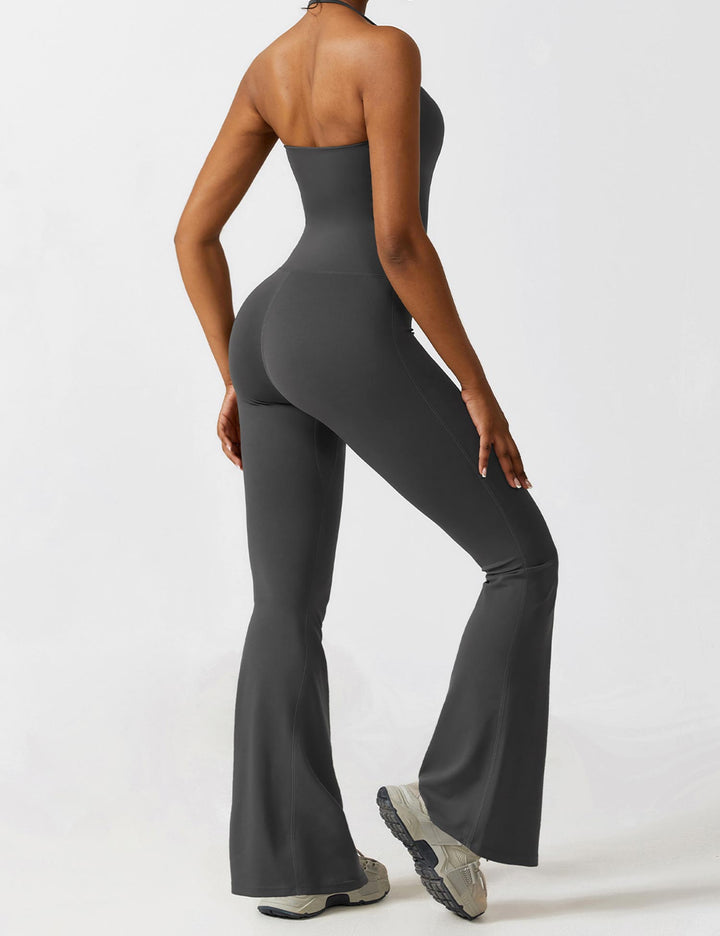 Liuzi™ | Halter Flared Jumpsuit