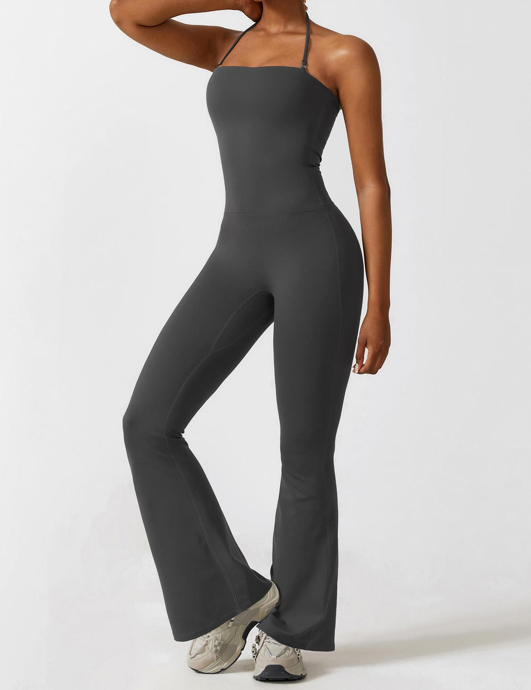 Liuzi™ | Halter Flared Jumpsuit