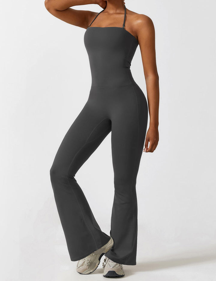 Liuzi™ | Halter Flared Jumpsuit