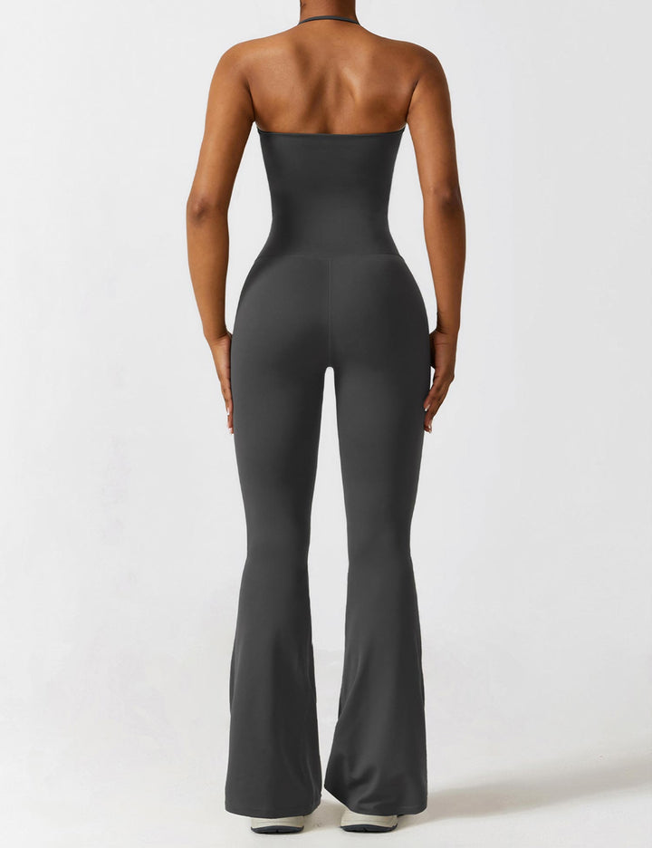 Liuzi™ | Halter Flared Jumpsuit
