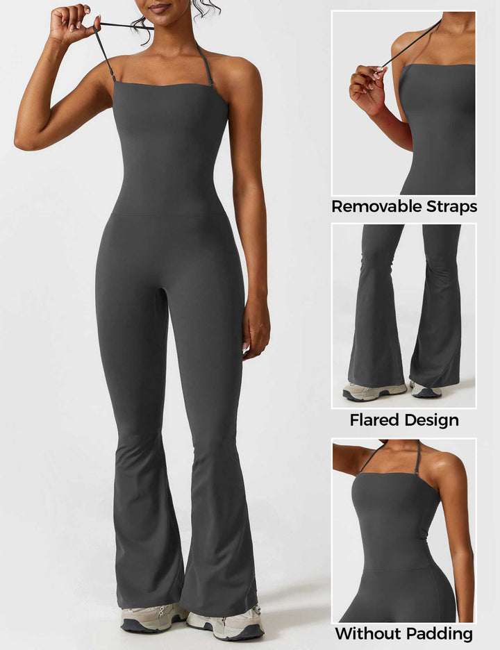 Liuzi™ | Halter Flared Jumpsuit