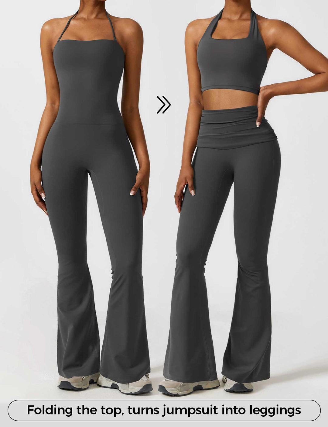 Liuzi™ | Halter Flared Jumpsuit