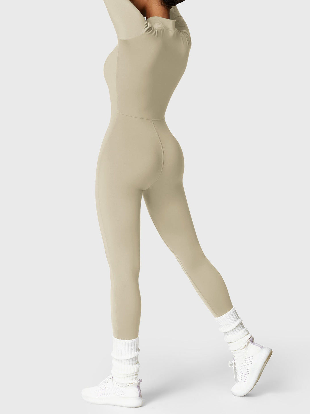 Belle™ | Fleece Long Sleeve Zipper Jumpsuit