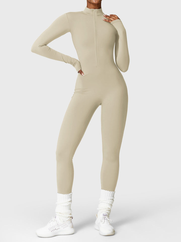 Belle™ | Fleece Long Sleeve Zipper Jumpsuit