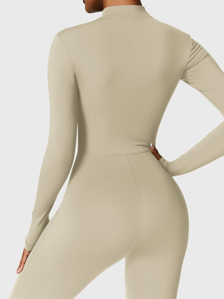 Belle™ | Fleece Long Sleeve Zipper Jumpsuit