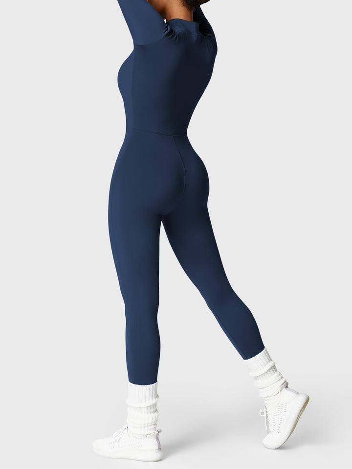 Belle™ | Fleece Long Sleeve Zipper Jumpsuit
