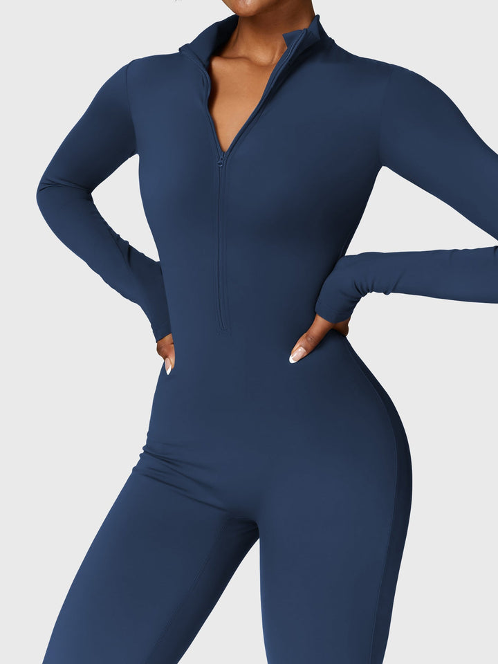Belle™ | Fleece Long Sleeve Zipper Jumpsuit