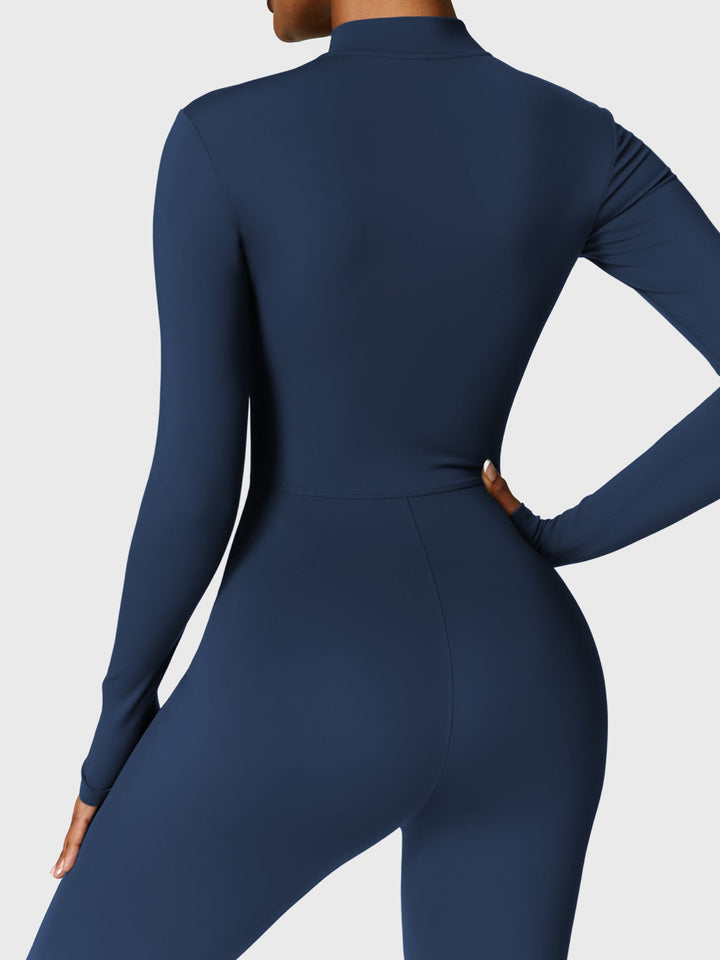 Belle™ | Fleece Long Sleeve Zipper Jumpsuit