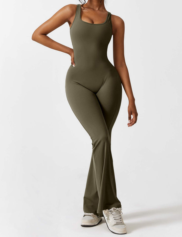 Alessia™ | V-Back Flared Jumpsuit