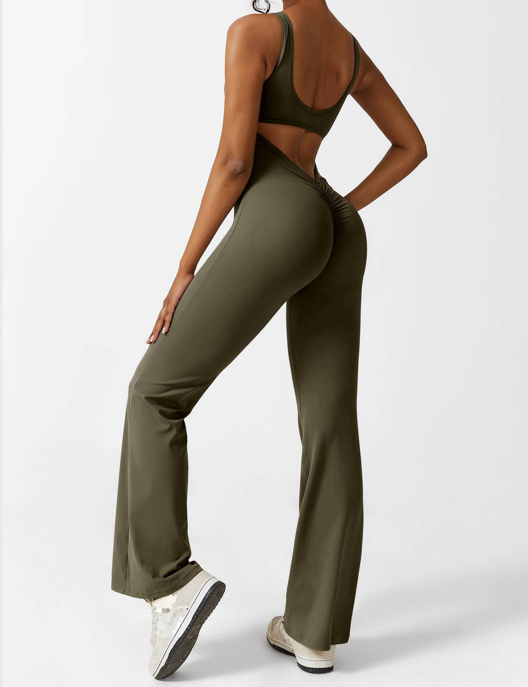 Alessia™ | V-Back Flared Jumpsuit