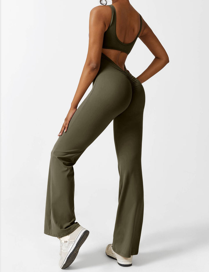 Alessia™ | V-Back Flared Jumpsuit