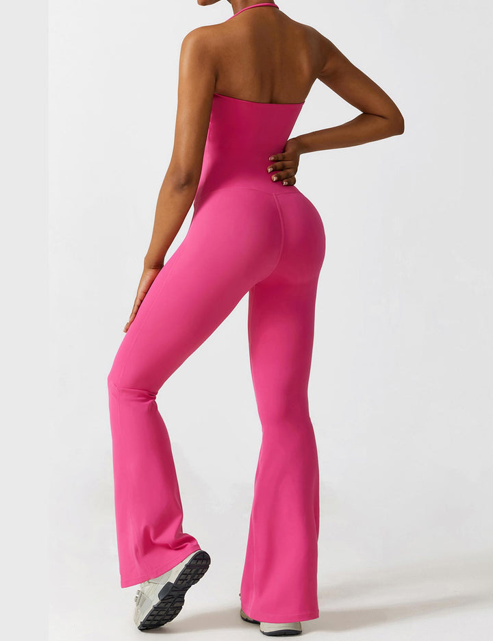 Liuzi™ | Halter Flared Jumpsuit