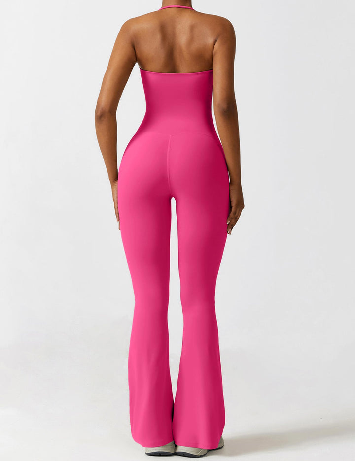 Liuzi™ | Halter Flared Jumpsuit