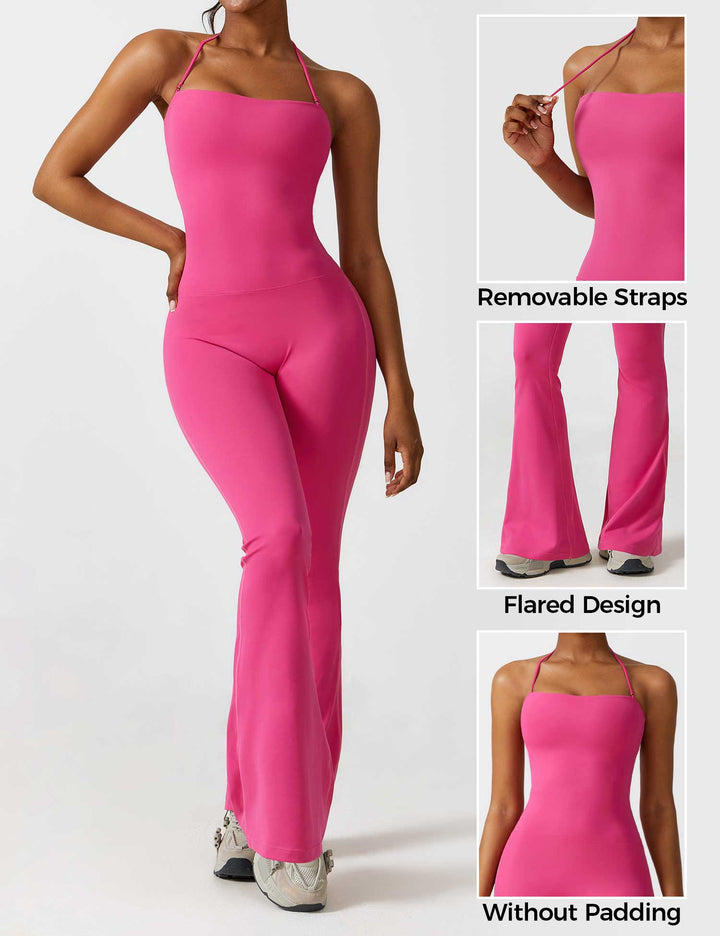 Liuzi™ | Halter Flared Jumpsuit