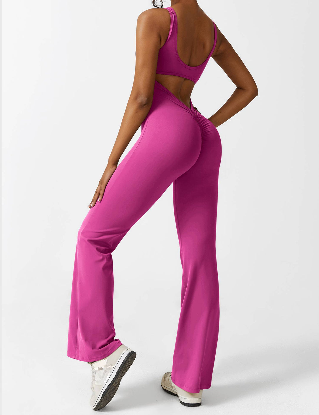 Alessia™ | V-Back Flared Jumpsuit