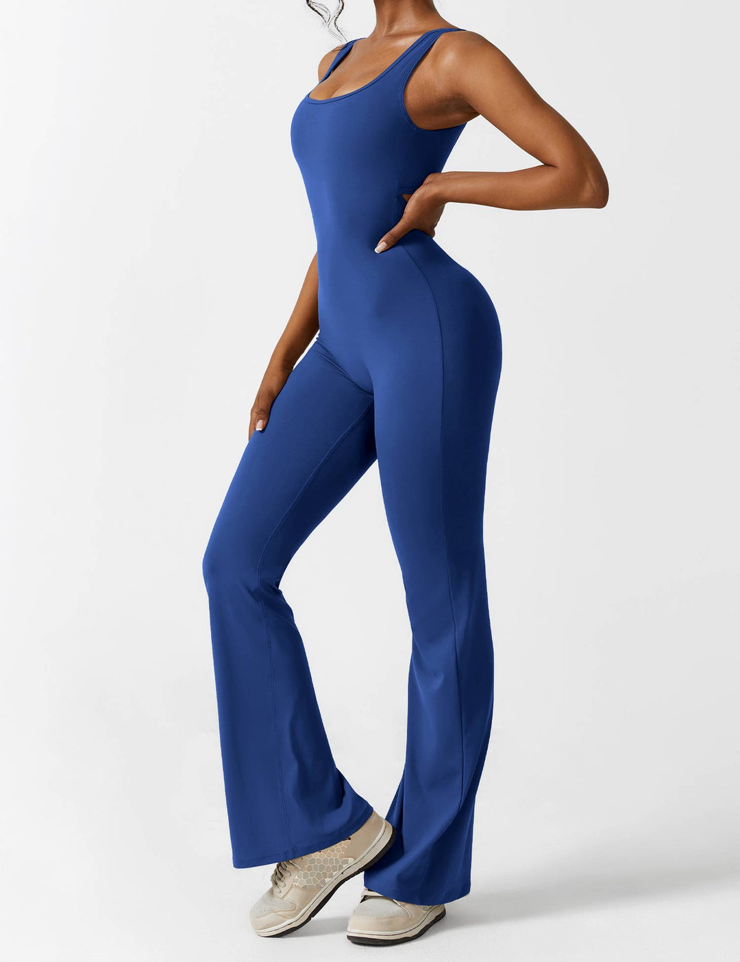 Alessia™ | V-Back Flared Jumpsuit