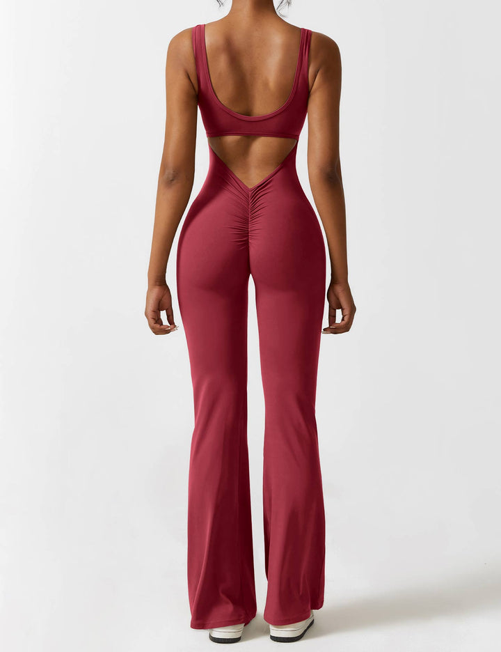 Alessia™ | V-Back Flared Jumpsuit