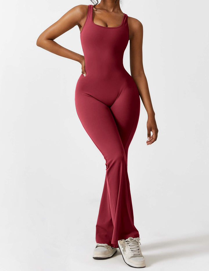 Alessia™ | V-Back Flared Jumpsuit