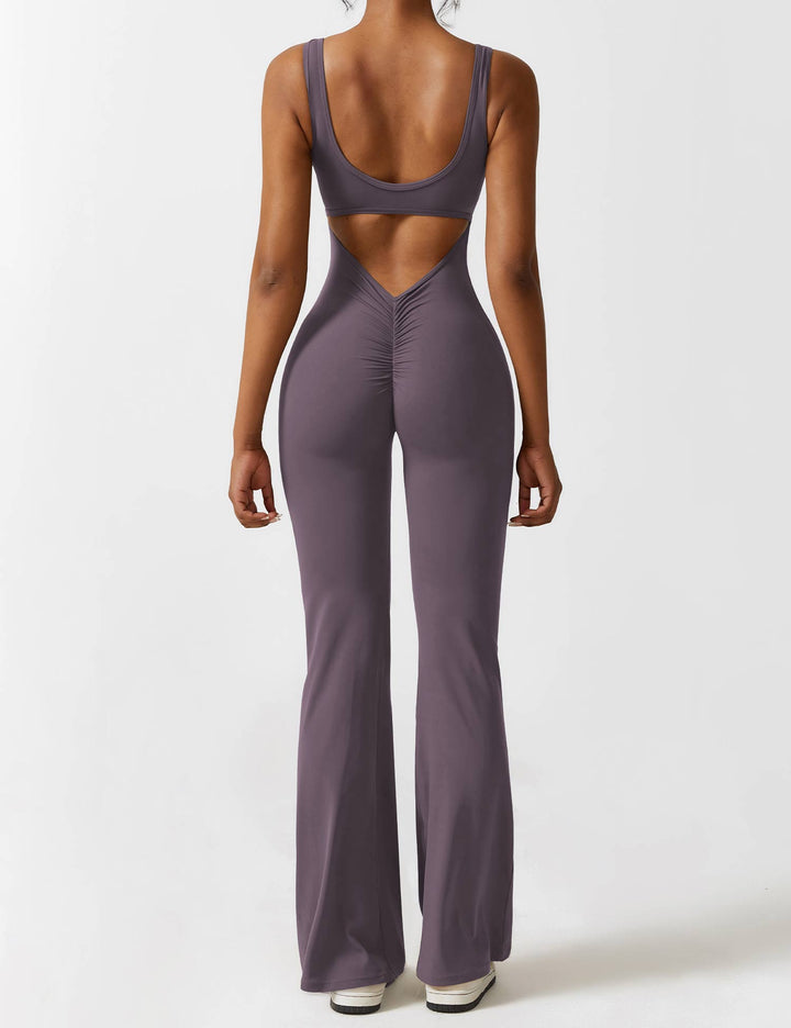 Alessia™ | V-Back Flared Jumpsuit