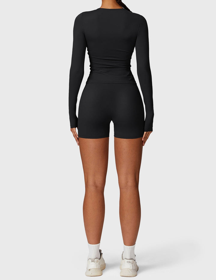 Giuliana™ | Long Sleeve Crew Neck T Shirts