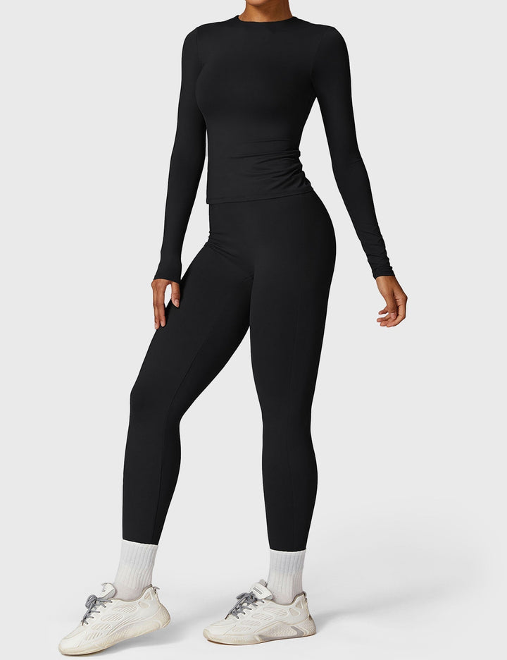 Giuliana™ | Long Sleeve Crew Neck T Shirts