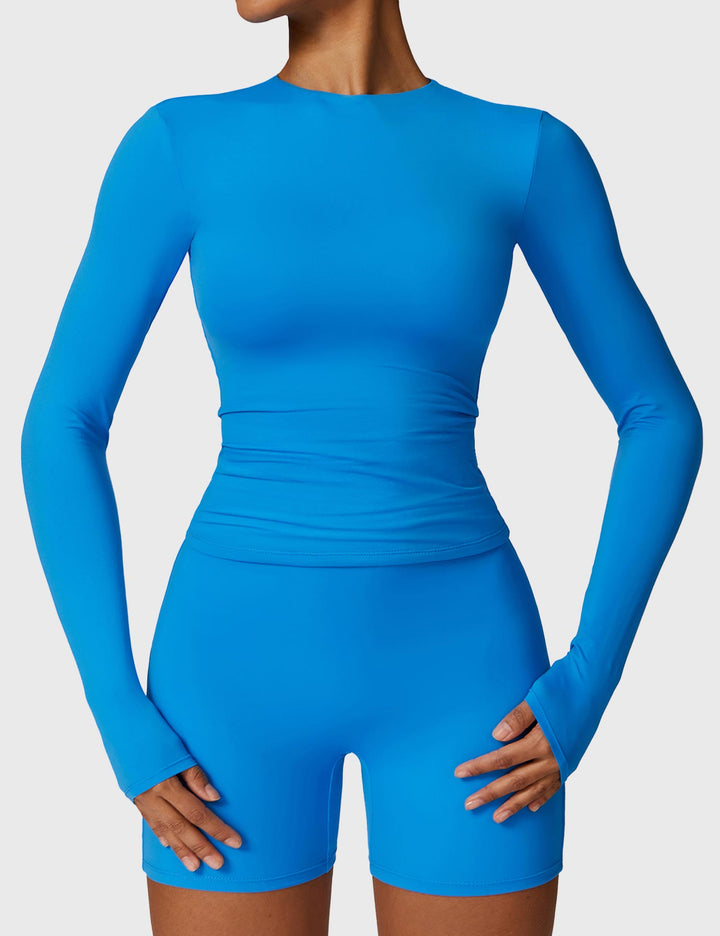 Giuliana™ | Long Sleeve Crew Neck T Shirts