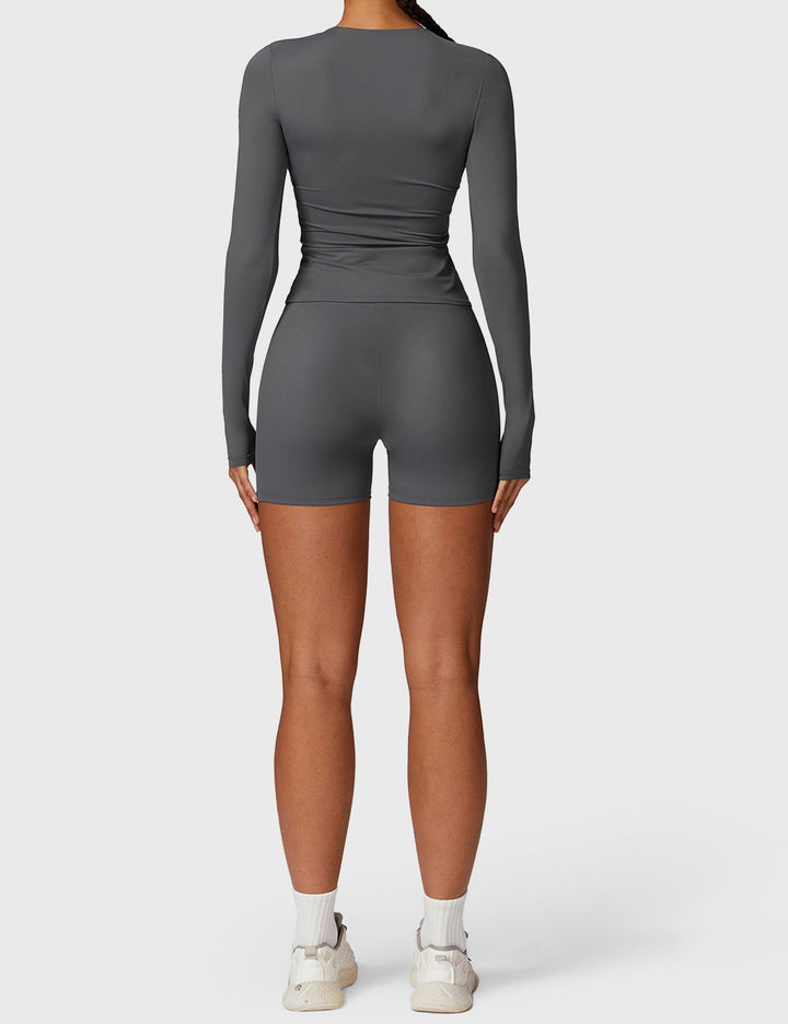 Giuliana™ | Long Sleeve Crew Neck T Shirts
