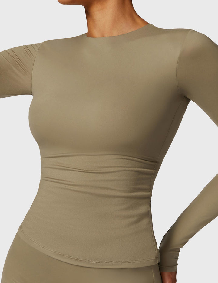 Giuliana™ | Long Sleeve Crew Neck T Shirts