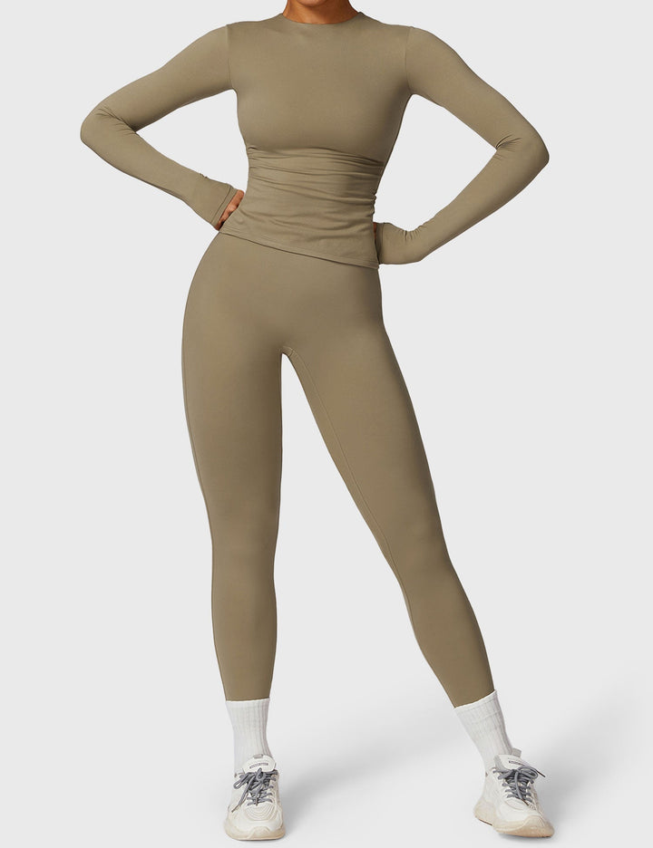 Giuliana™ | Long Sleeve Crew Neck T Shirts