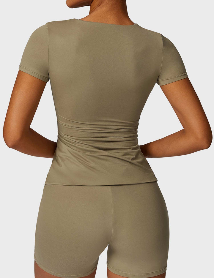 Sariah™ | Short Sleeve Crew Neck T Shirts